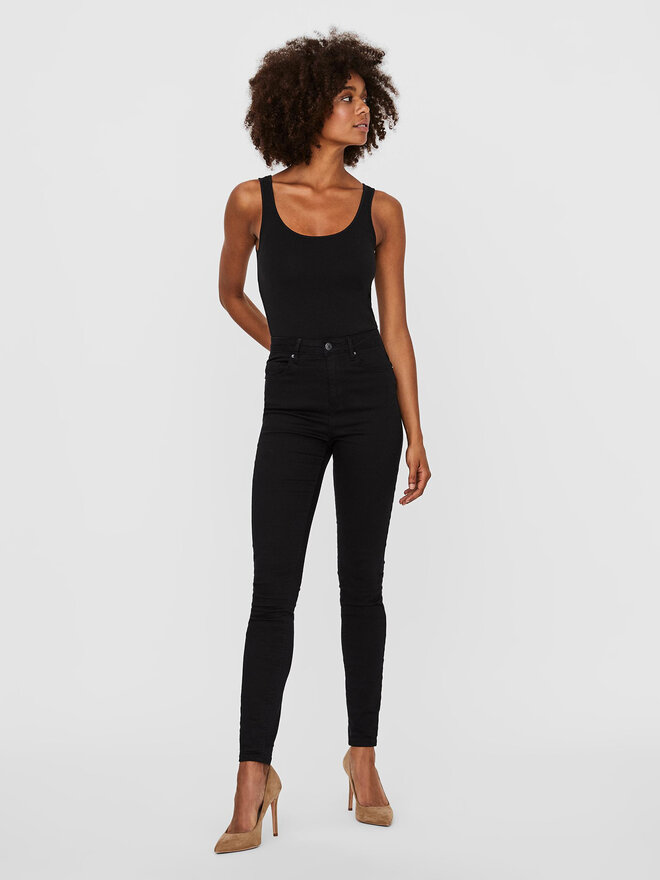 Vero Moda Vero Moda Τοπ Maxi My Soft 10185110 Μαύρο Regular Fit