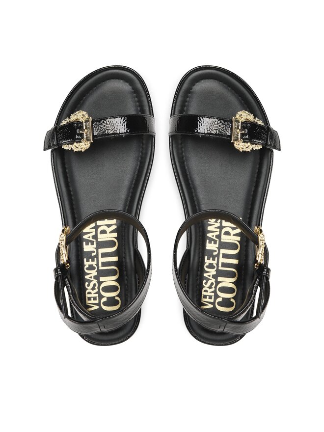 Versace Jeans Couture Сандали Versace Jeans Couture 74VA3S06 Черен