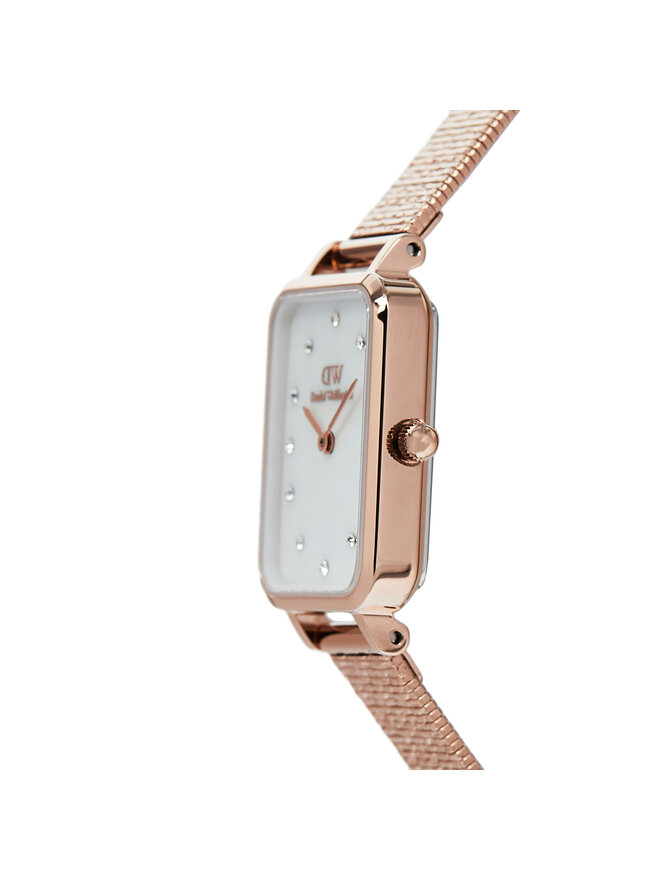 Daniel Wellington Zegarek Daniel Wellington Quadro Lumine Pressed Piano DW00100578 Złoty