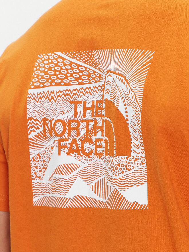 The North Face The North Face Marškinėliai Redbox NF0A87NV Oranžinė Regular Fit