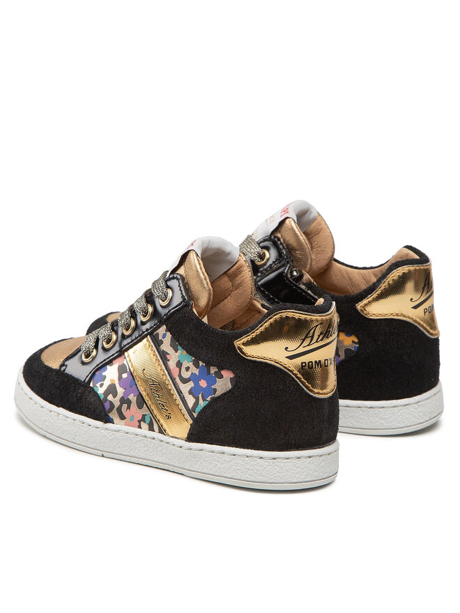 Pom d'Api Sneakersy Pom d'Api Print Animal Fl N1SECR0406 S Čierna