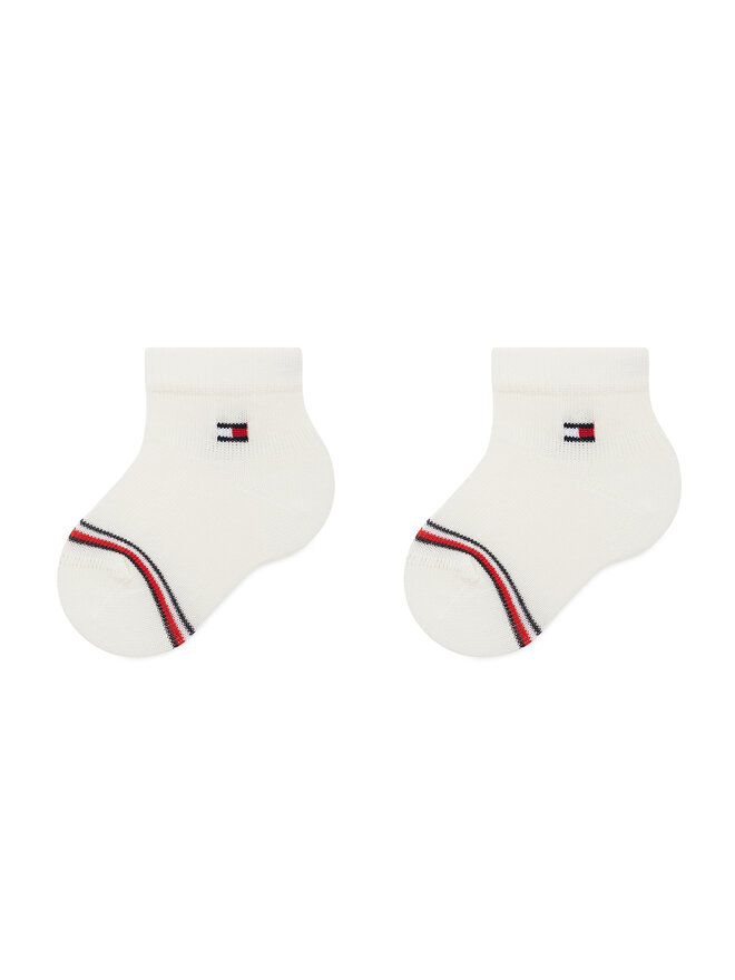 Tommy Hilfiger Комплект 2 чифта дълги чорапи детски Tommy Hilfiger 701220516 Бял