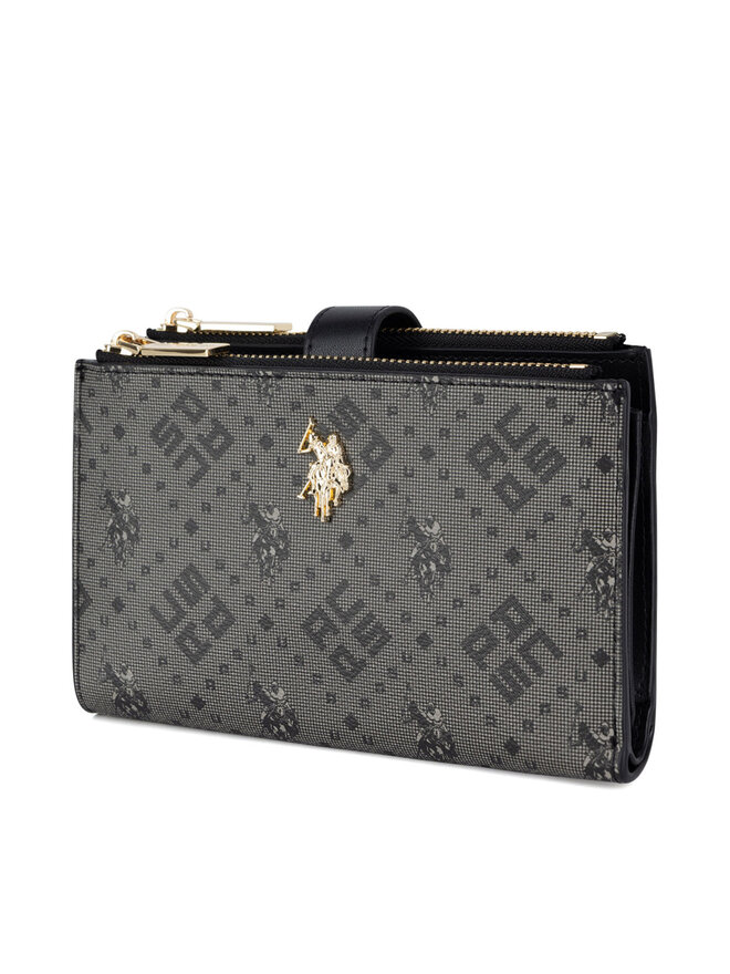 U.S. Polo Assn. Duży Portfel Damski U.S. Polo Assn. BIUXT6224WVP Czarny