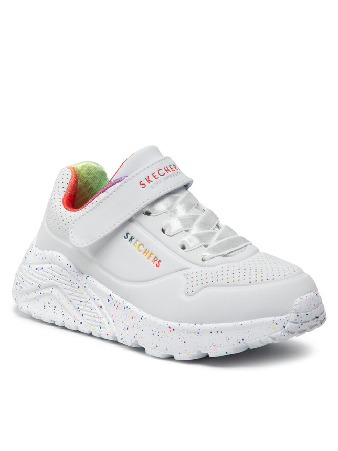 Skechers Sneakers Skechers Uno Lite Rainbow Specks 310457L/WMLT Alb