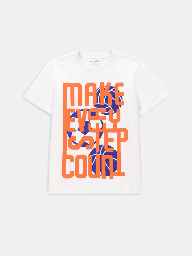 Coccodrillo Coccodrillo T-Shirt WC4143209VBC Λευκό Regular Fit