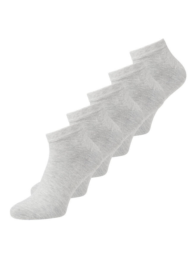 Jack&Jones Súprava 5 párov členkových pánskych ponožiek Jack&Jones Dongo 12120278 Sivá