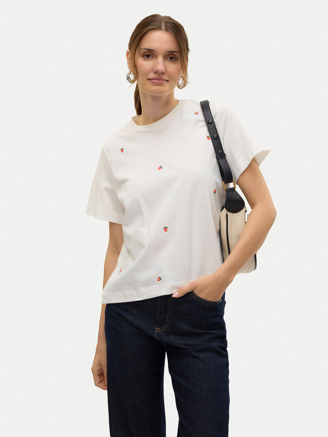 Vero Moda Vero Moda T-Shirt Solvei 10325318 Λευκό Regular Fit