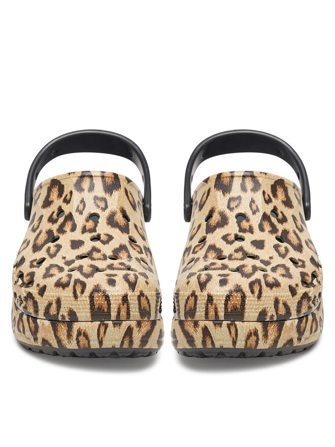 Crocs Klapki Crocs BAYA PLATFORM CLOG 208712-0C4 Beżowy