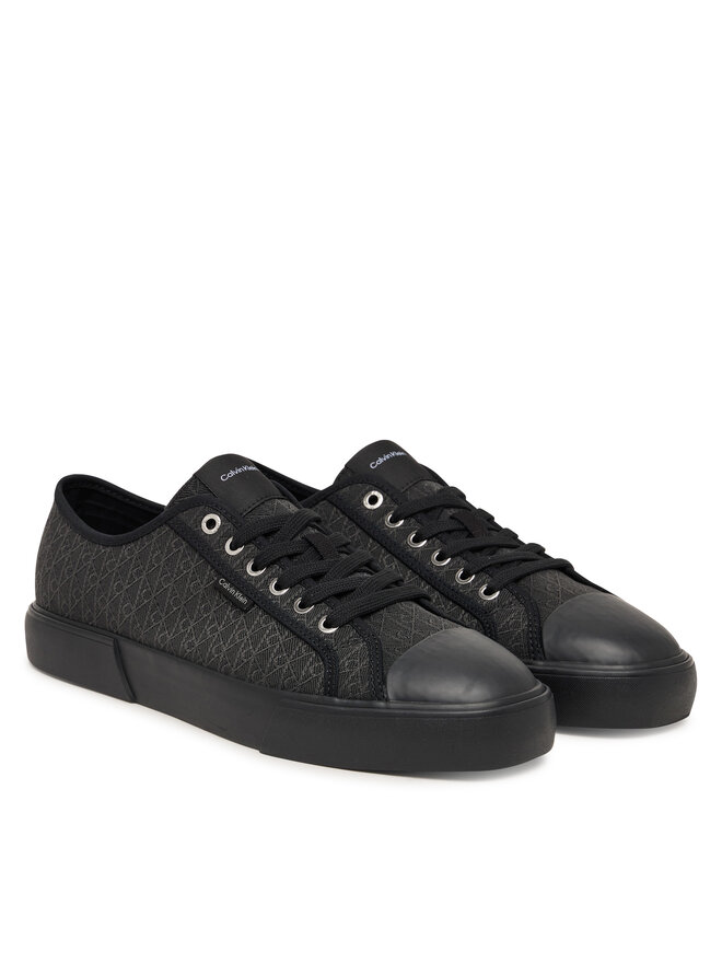 Calvin Klein Sneakers aus Stoff Calvin Klein Vulc Laceup Cv Aop HM0HM02122 Schwarz