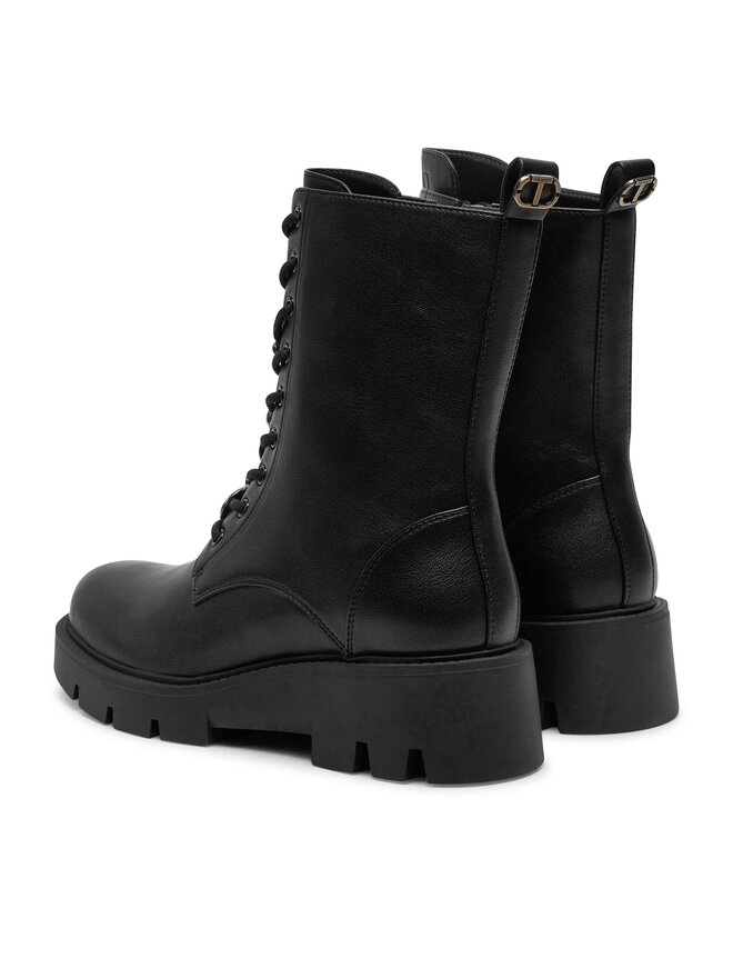 TWINSET Черевики туристичні TWINSET 242TCP054 Чорний