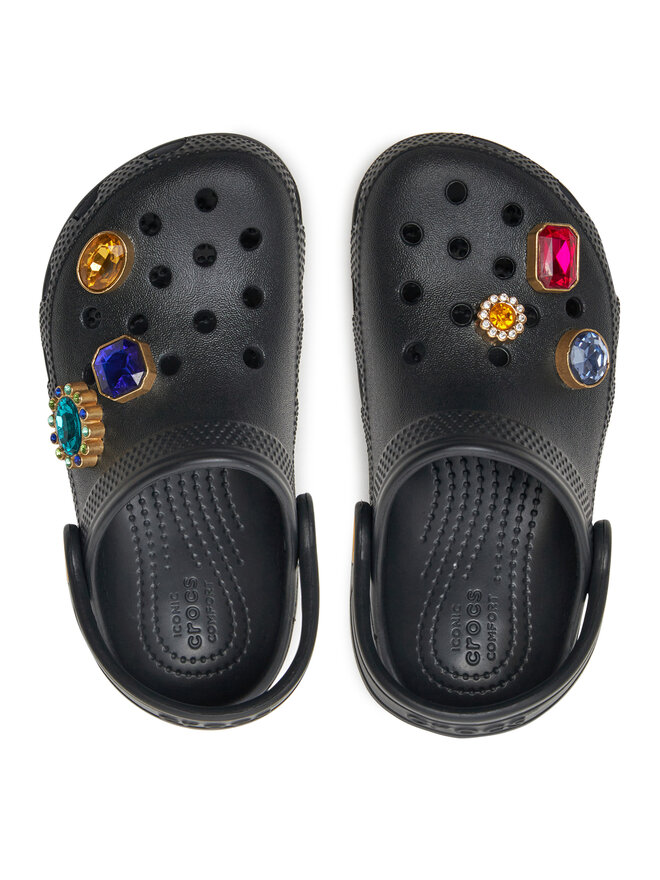 Crocs Klapki Crocs Classic Jewel Clog K 210716 Czarny