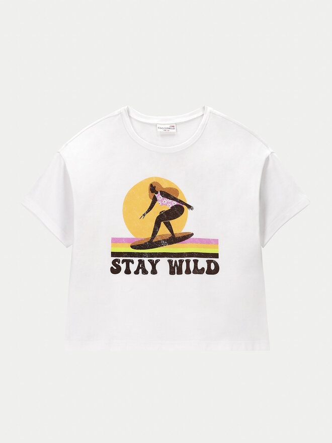 Coccodrillo Coccodrillo Camiseta WC4143202HGJ Blanco Relaxed Fit