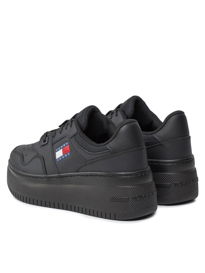 Tommy Jeans Sneakersy Tommy Jeans Tjw Retro Basket Flatform Ess EN0EN02506 Czarny