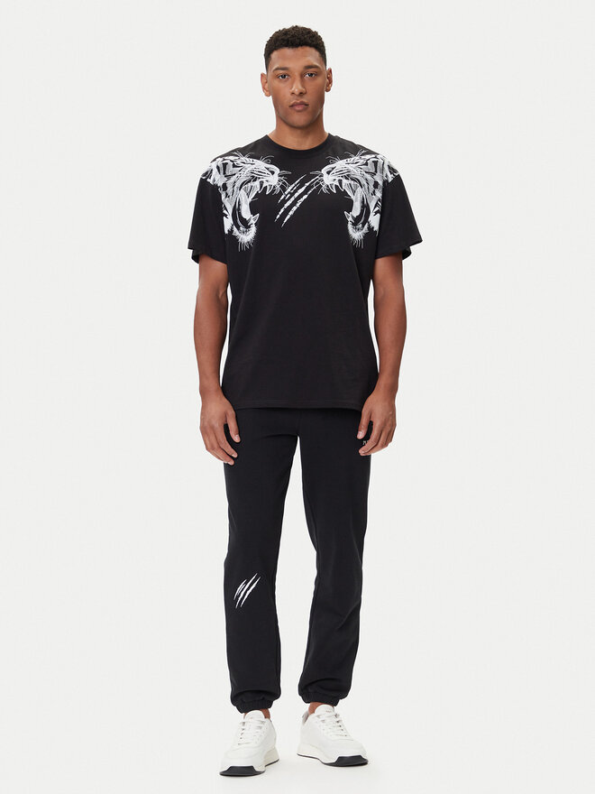 Plein Sport Plein Sport T-Shirt FAEC MTK8360 STE001N Schwarz Loose Fit