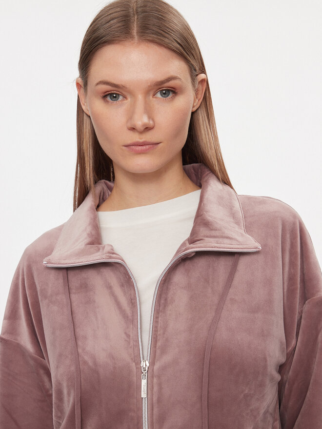 Triumph Triumph Majica dugih rukava Cozy Comfort Velour Zip Jacket 10216555 Smeđa Regular Fit
