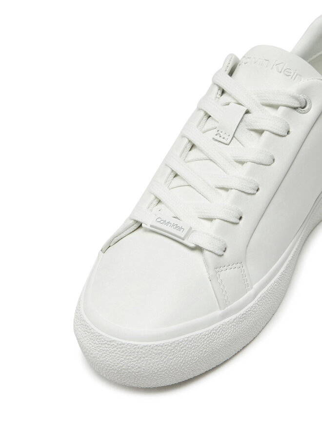 Calvin Klein Sneakersy Calvin Klein Vulc Lace Up Texture Fox - Lth HW0HW02439 Biały