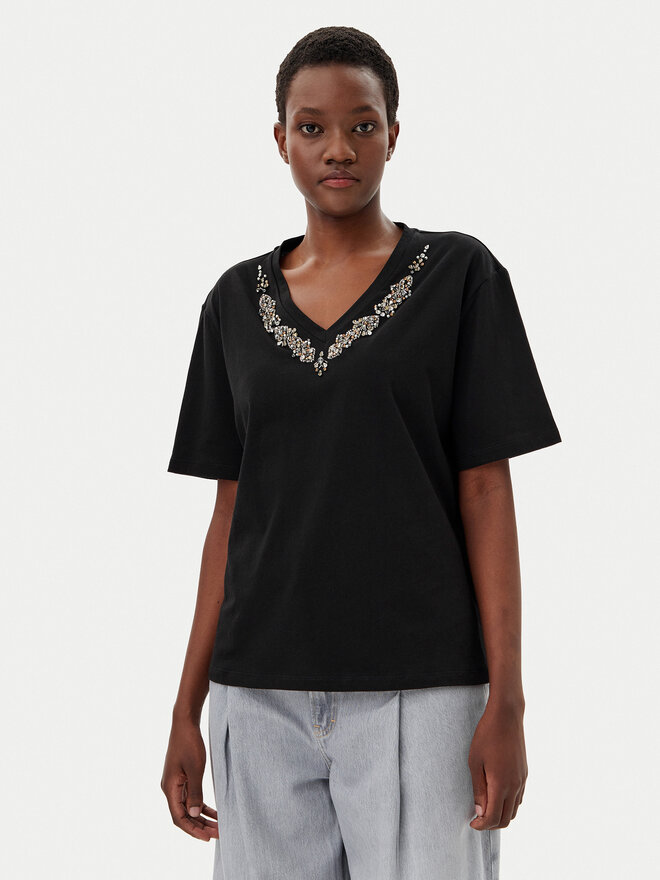 Liu Jo Liu Jo T-Shirt WA5146 JS923 Schwarz Regular Fit