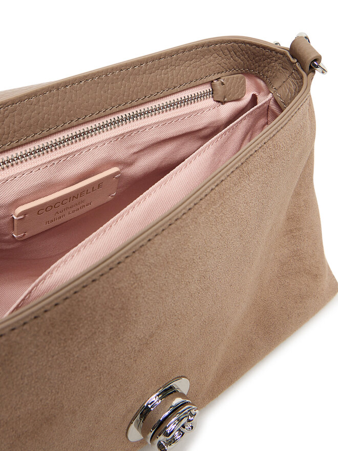 Coccinelle Сумка Coccinelle Toc Coccinellenikla Suede Bim E1 TOC 12 01 01 Бежевий