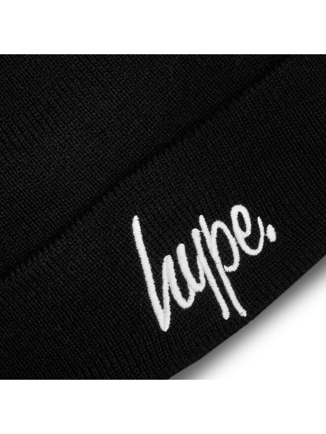 HYPE Σκούφος HYPE Bobble Script YVLR-709 Μαύρο