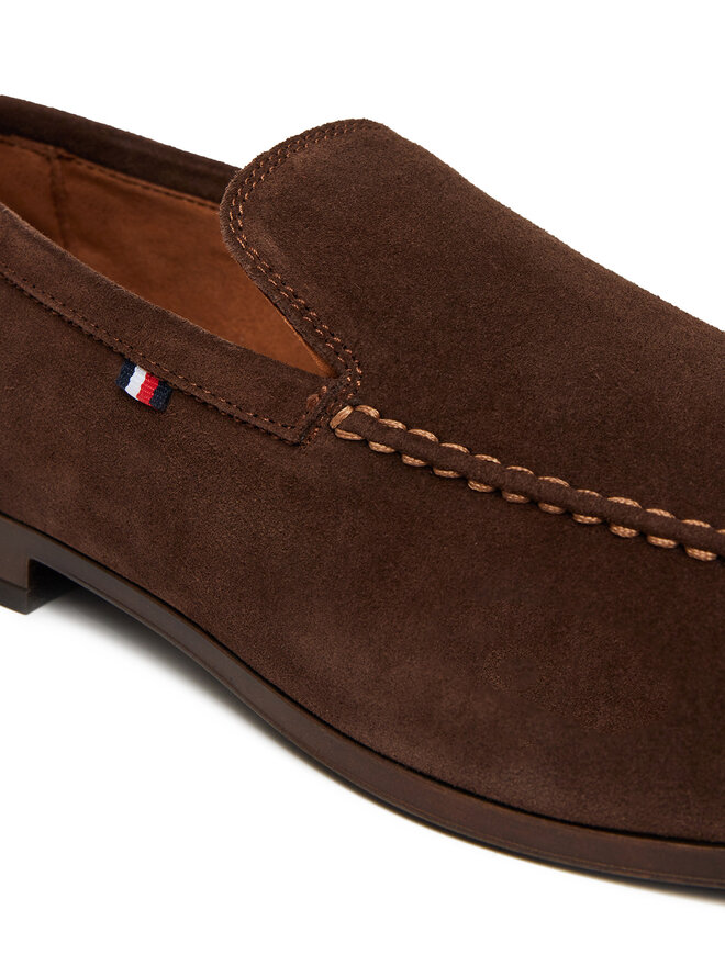 Tommy Hilfiger Félcipő Tommy Hilfiger Hilfiger Flexible Suede Loafer FM0FM05496 Barna
