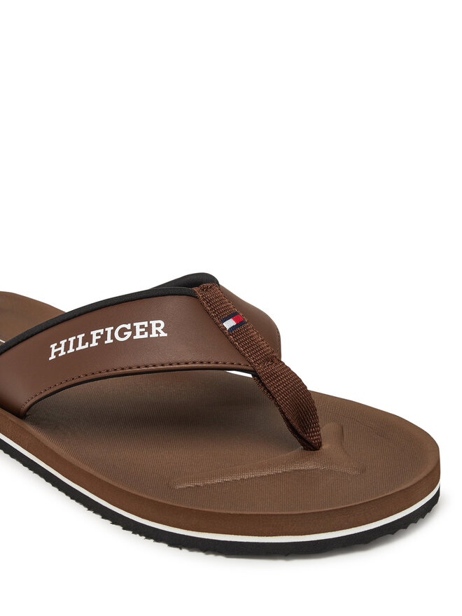 Tommy Hilfiger Σαγιονάρες Tommy Hilfiger Padded Comfort Hilfiger B Sandal FM0FM05440 Καφέ