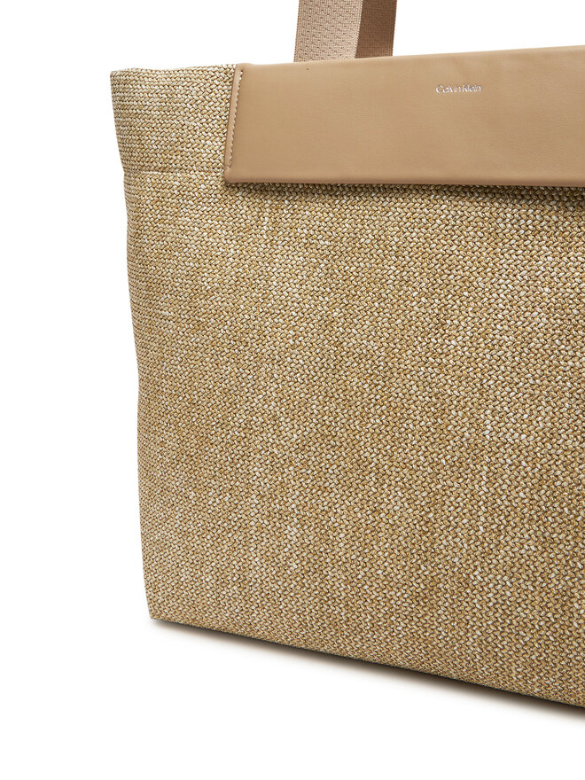 Calvin Klein Bolso Calvin Klein Ck Raffia Large Shopper K60K613025 Beis