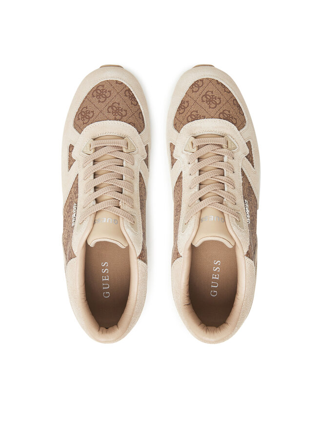 Guess Sneakersy Guess FMTTRE ELL12 Béžová