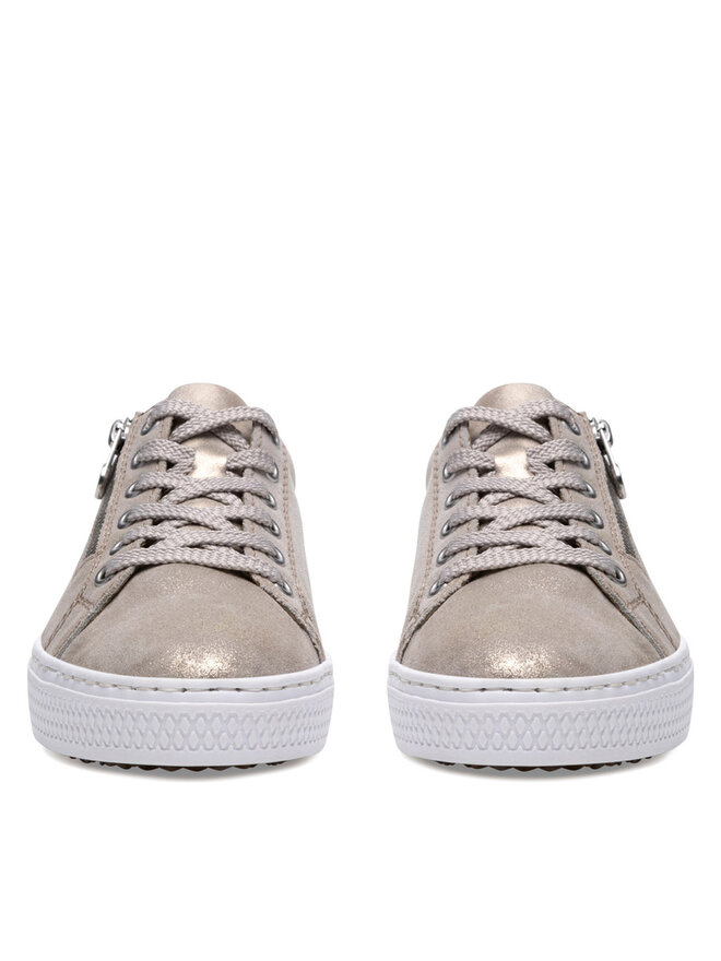 Rieker Sneakersy Rieker L59L8-62 Złoty