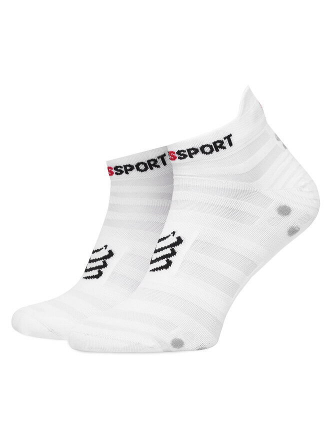Compressport Calzini corti unisex Compressport Pro Racing Socks v4.0 Ultralight Run Low XU00051B Bianco