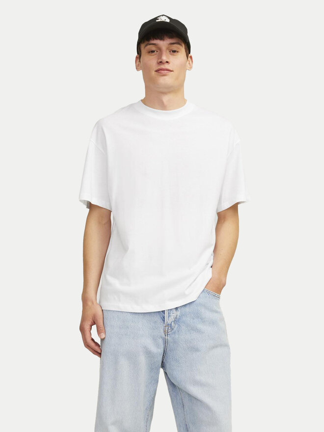Jack&Jones Jack&Jones 2er-Set T-Shirts Bradley 12264845 Weiß Wide Fit