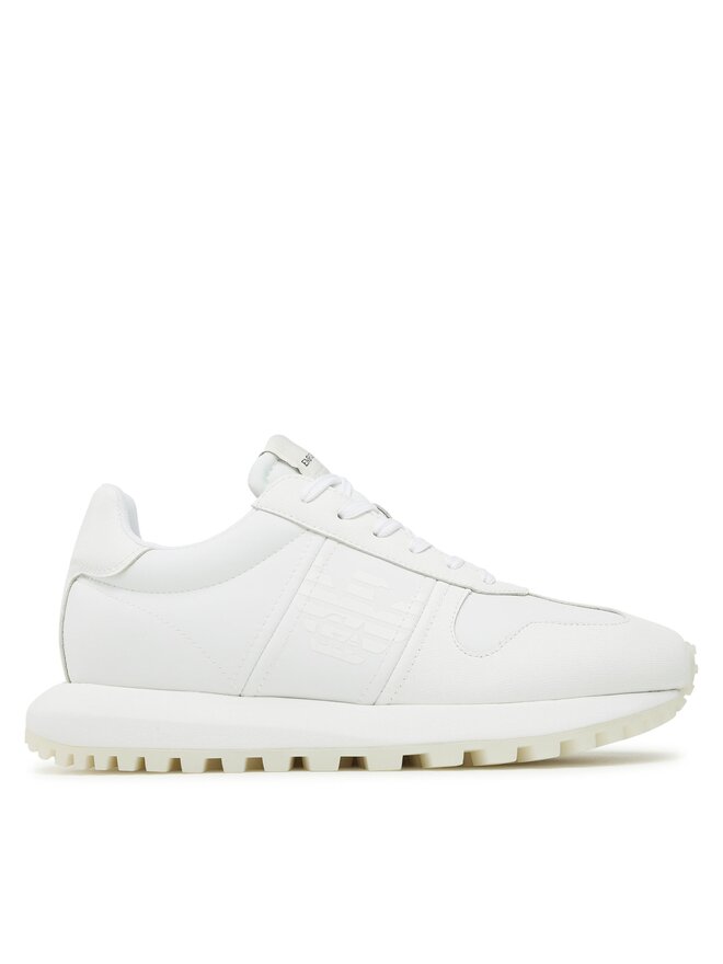 Emporio armani white sneakers discount