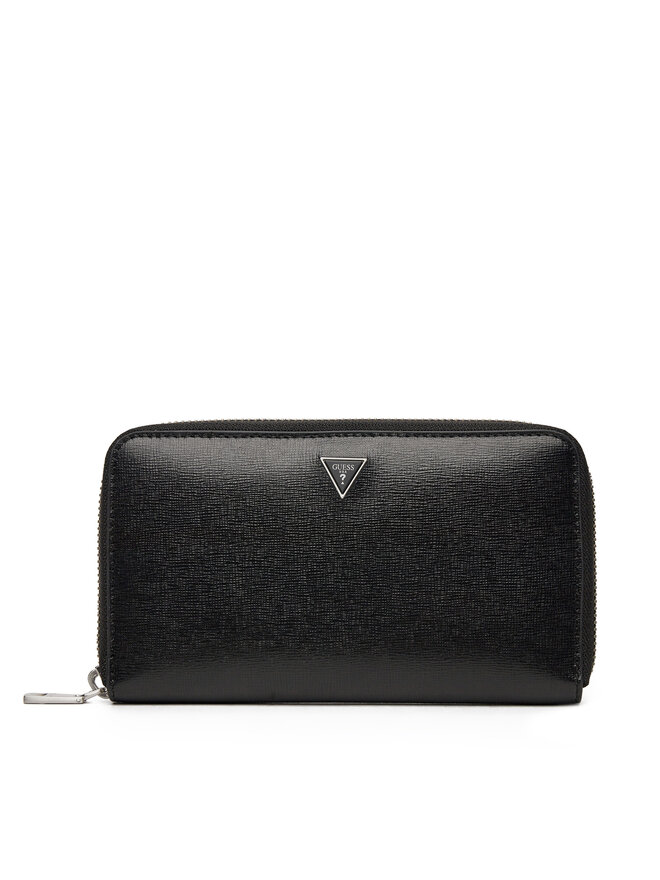 Guess Велике Чоловіче Портмоне Guess SMLYSL LEA28 Чорний