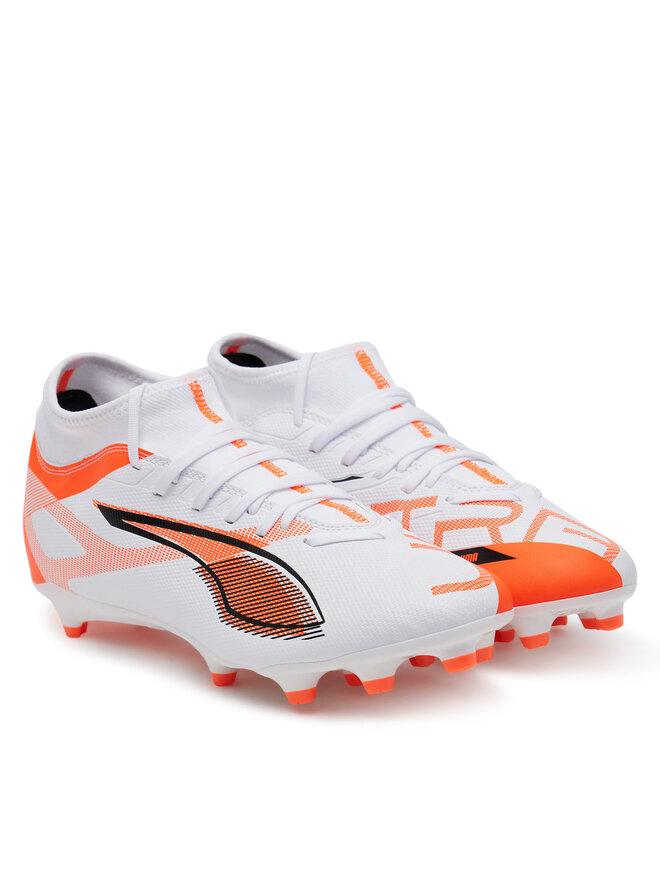 Puma Ποδοσφαιρικά Παπούτσια Puma Ultra 5 Play+ Fg/Ag 108168 01 Λευκό