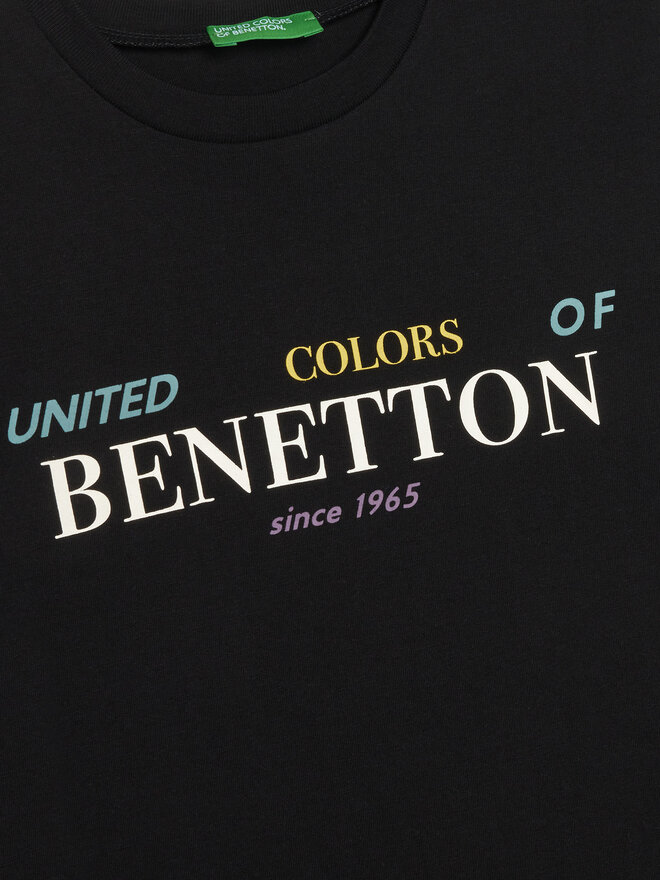United Colors Of Benetton United Colors Of Benetton T-Shirt 3I1XC10Q4 Schwarz Regular Fit