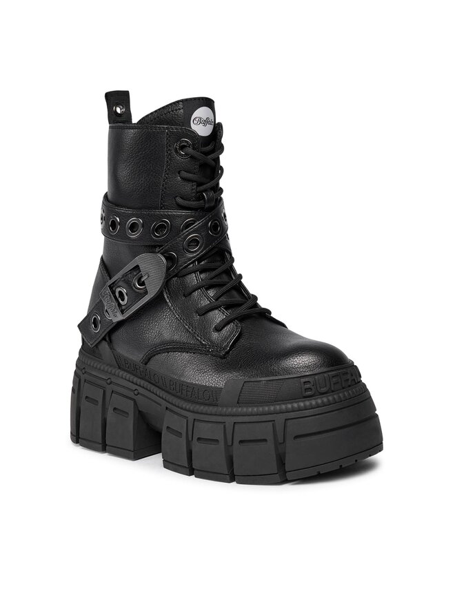 Buffalo Schnürschuhe Buffalo Gospher Lace Up Mid 1622351 Schwarz