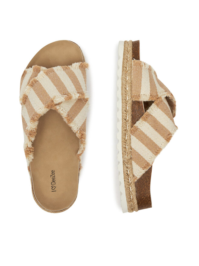 DeeZee Pantoletten DeeZee CT0626-15 Beige