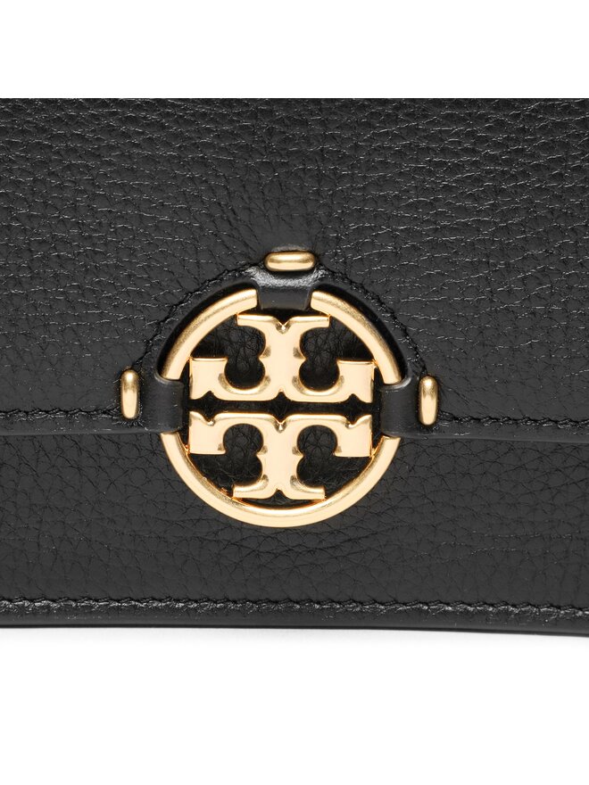 Tory Burch Ročna torba Tory Burch Miller Wallet Crossbody 137145 Črna