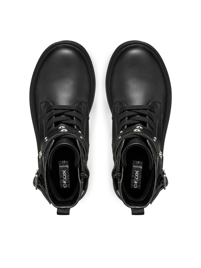 Geox Schnürschuhe Geox J Eclair Girl J669QJ 000BC C9999 M Schwarz