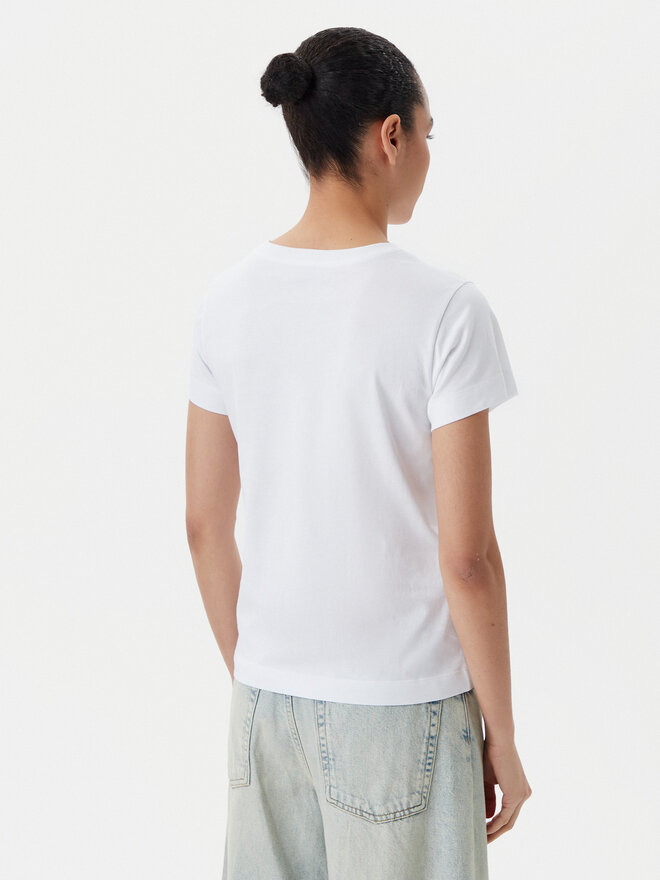 PINKO PINKO Camiseta Bussolotto 100373 A2OG Blanco Regular Fit