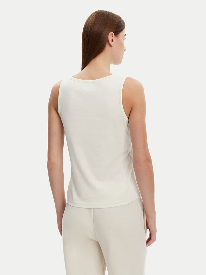 Kappa Kappa Top Logo Gria 382129W Écru Regular Fit