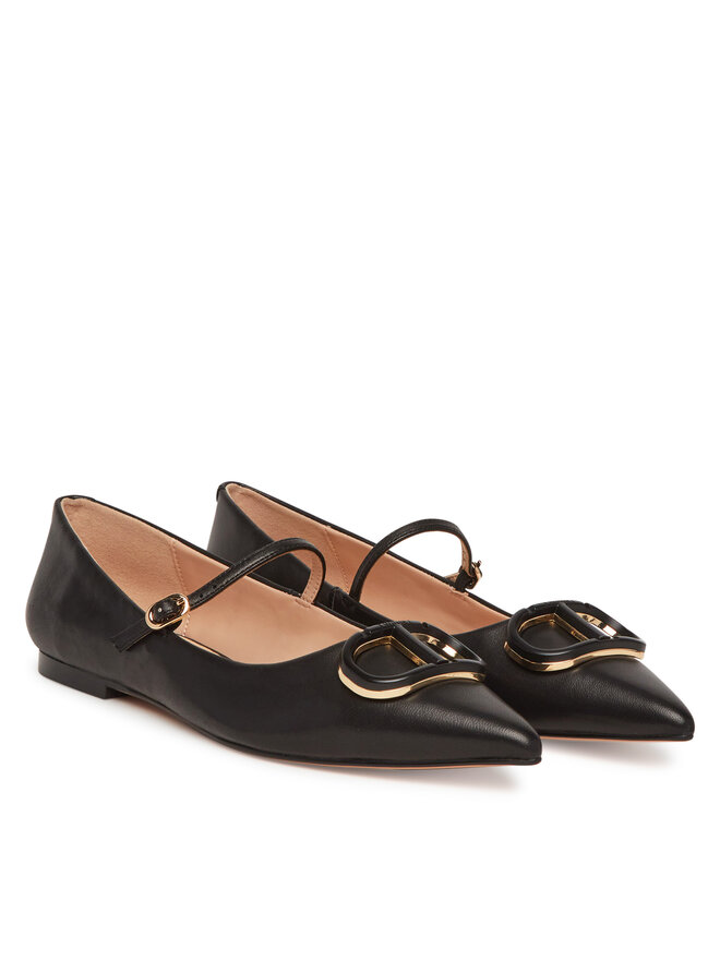 TWINSET Baleriny TWINSET 251TCP064 Czarny