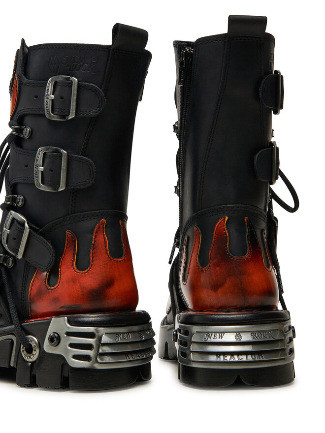 NEW ROCK Bakancs NEW ROCK M-107-S1 Fekete