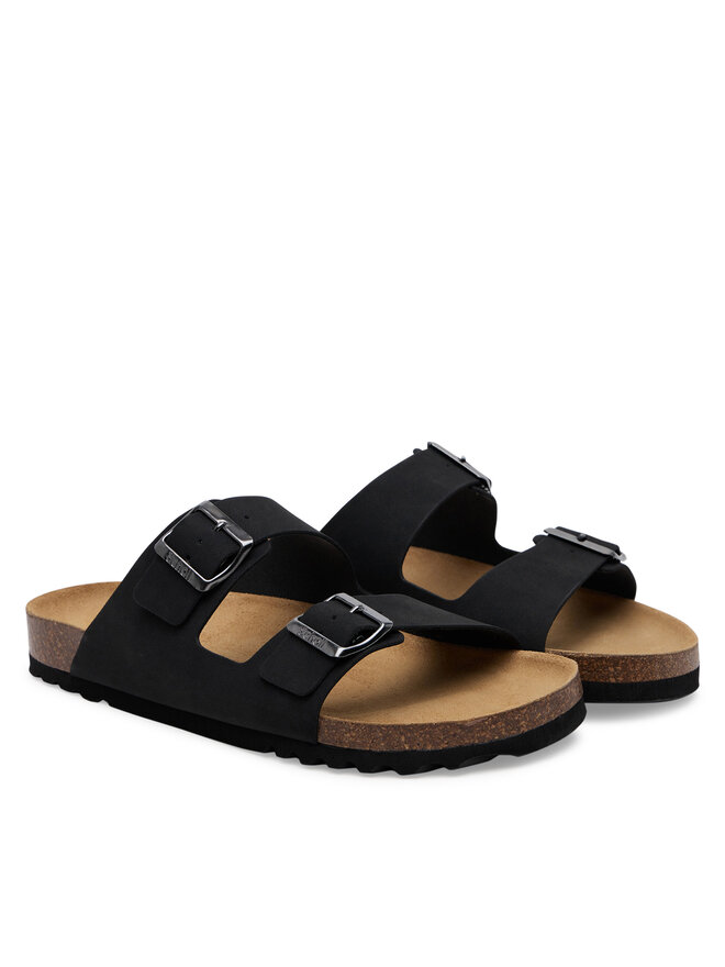 Scholl Παντόφλες Scholl Gerry Ad MF32144 1004 Μαύρο