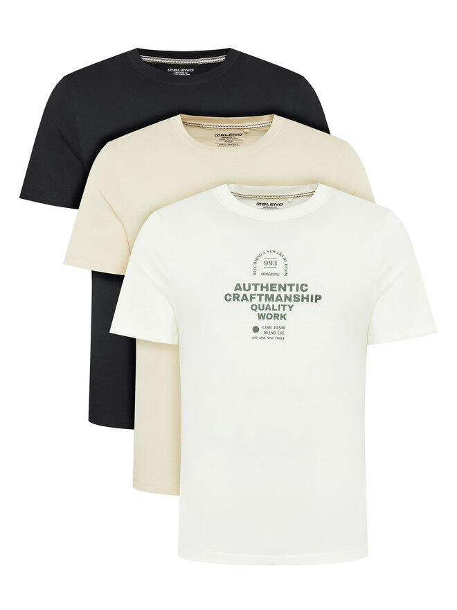 Blend Blend Σετ 3 T-Shirts Bhjesper 20718778 Έγχρωμο Regular Fit