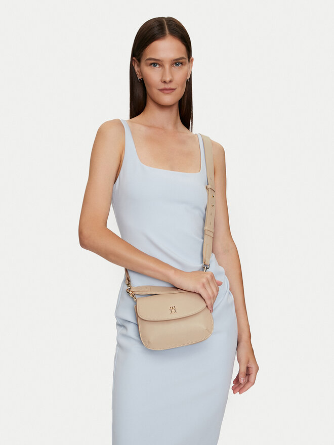 Tommy Hilfiger Τσάντα Tommy Hilfiger Chic Crossover AW0AW16686 Μπεζ