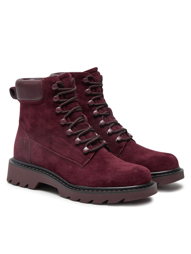 Tamaris Schnürstiefeletten Tamaris 1-25909-41 Dunkelrot