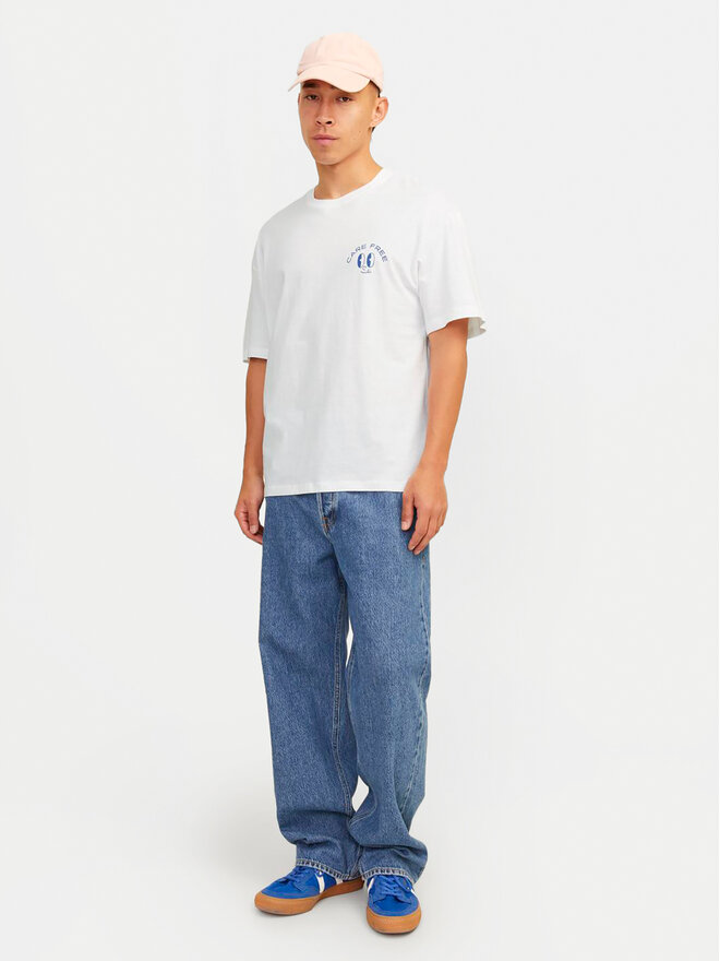 Jack&Jones Jack&Jones Marškinėliai Jorfrutti 12256926 Balta Wide Fit