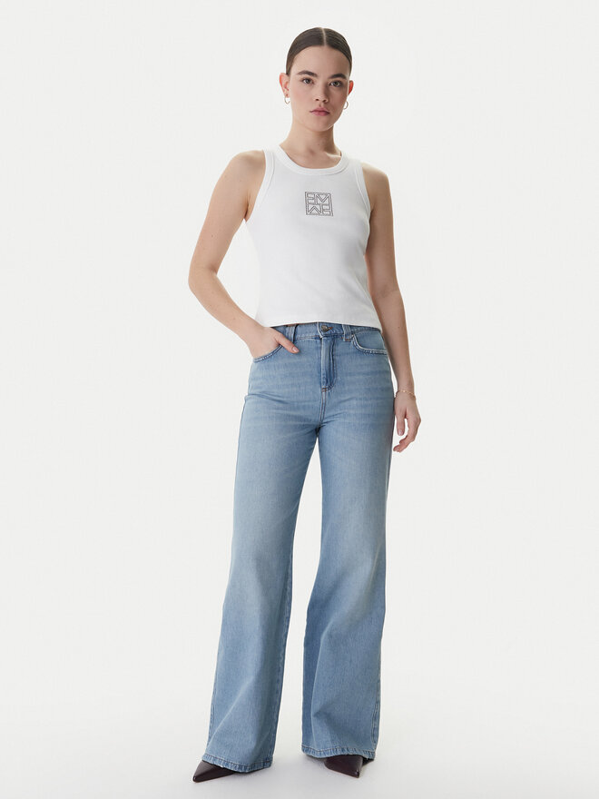 Marella Marella Top Emme by Marella Sesamo 2615941041 Weiß Regular Fit