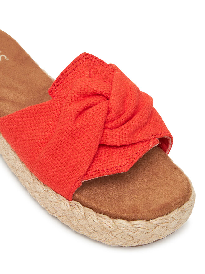 Toms Espadryle Toms Abby Slide 10021981 Pomarańczowy