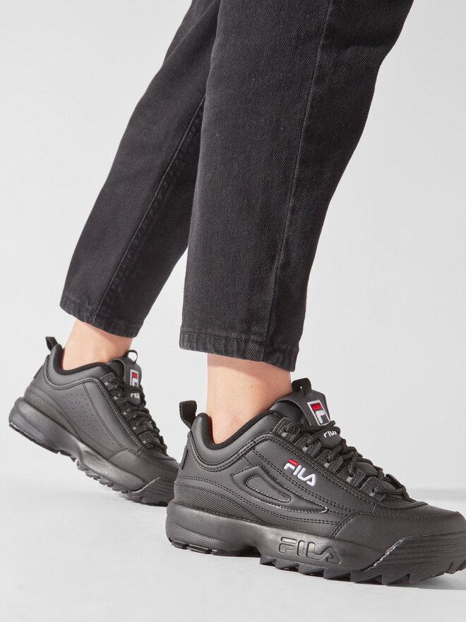 Fila disruptor low wmn black hot sale